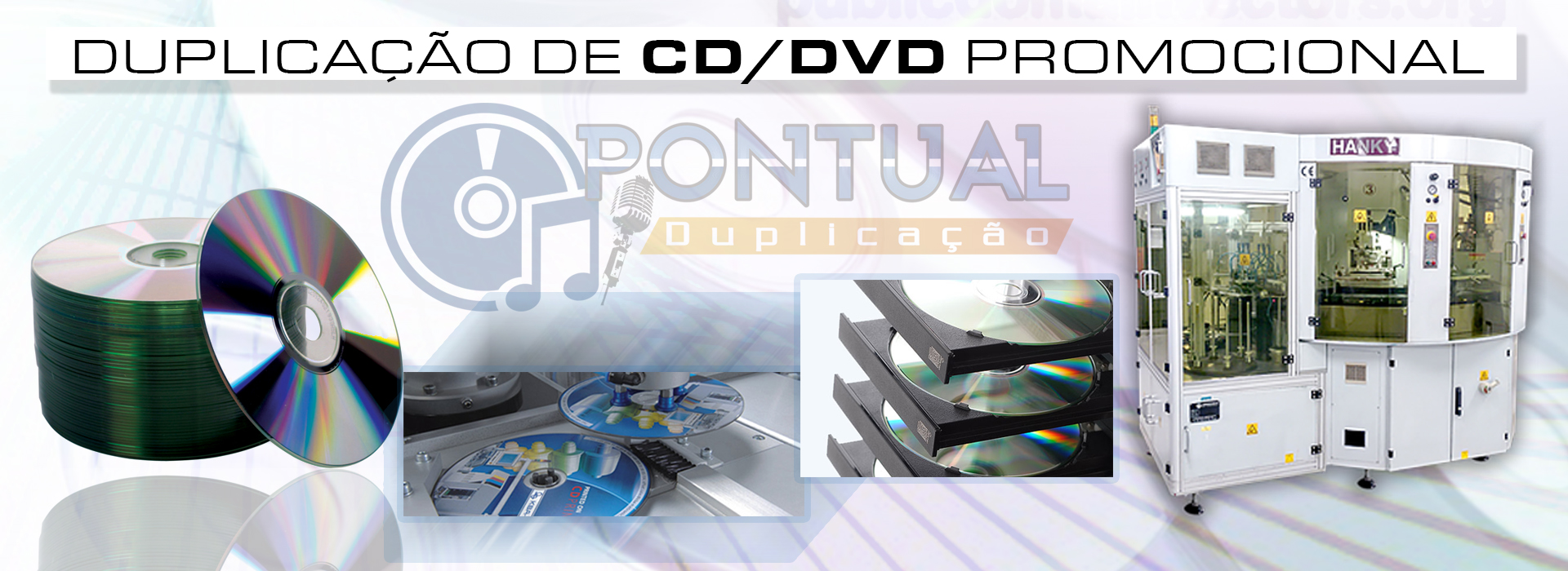 Duplicação de CD e DVD e na Pontual Duplicação